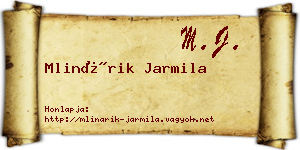 Mlinárik Jarmila névjegykártya